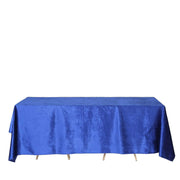 90"x132" Premium Velvet Rectangular Tablecloth - Royal Blue TAB_VEL_90132_ROY