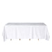 90"x132" Premium Velvet Rectangular Tablecloth TAB_VEL_90132_WHT