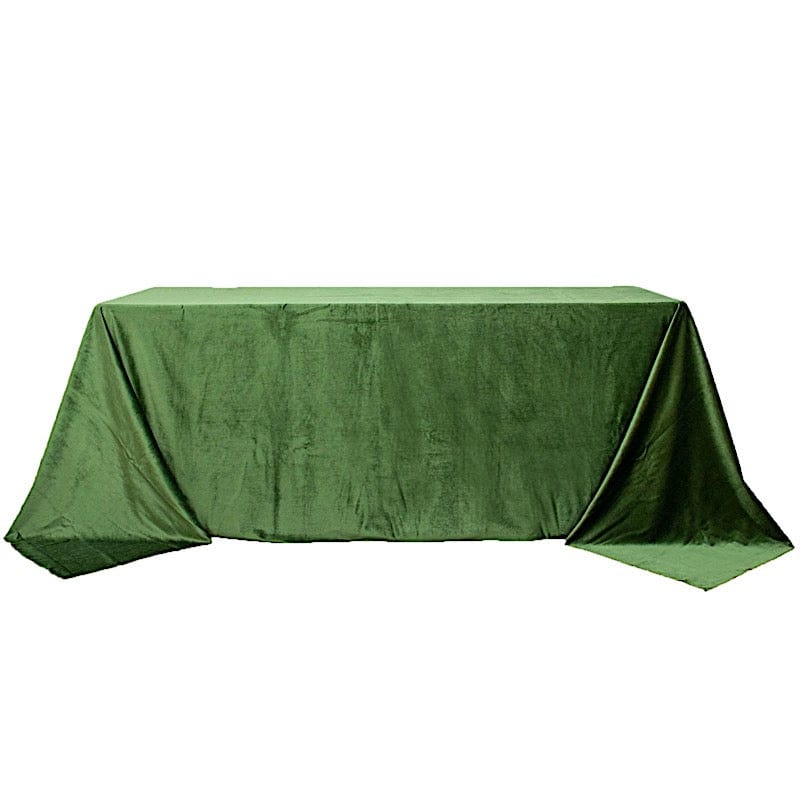90"x132" Premium Velvet Rectangular Tablecloth TAB_VEL_90132_WILL
