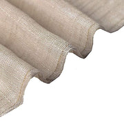 90"x132" Rectangular Premium Faux Burlap Polyester Tablecloth