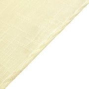 90"x132" Rectangular Premium Faux Burlap Polyester Tablecloth - Ivory TAB_JUTE02_90132_IVR