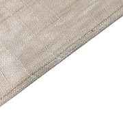 90"x132" Rectangular Premium Faux Burlap Polyester Tablecloth