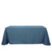 90"x132" Rectangular Premium Faux Burlap Polyester Tablecloth TAB_JUTE02_90132_BLUE