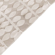 90"x132" Taffeta Rectangular Tablecloth with Leaf Petals Design