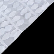 90"x132" Taffeta Rectangular Tablecloth with Leaf Petals Design