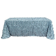 90"x132" Taffeta Rectangular Tablecloth with Leaf Petals Design TAB_LEAF_90132_086