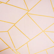 90"x156" Polyester Rectangular Tablecloth with Metallic Geometric Pattern