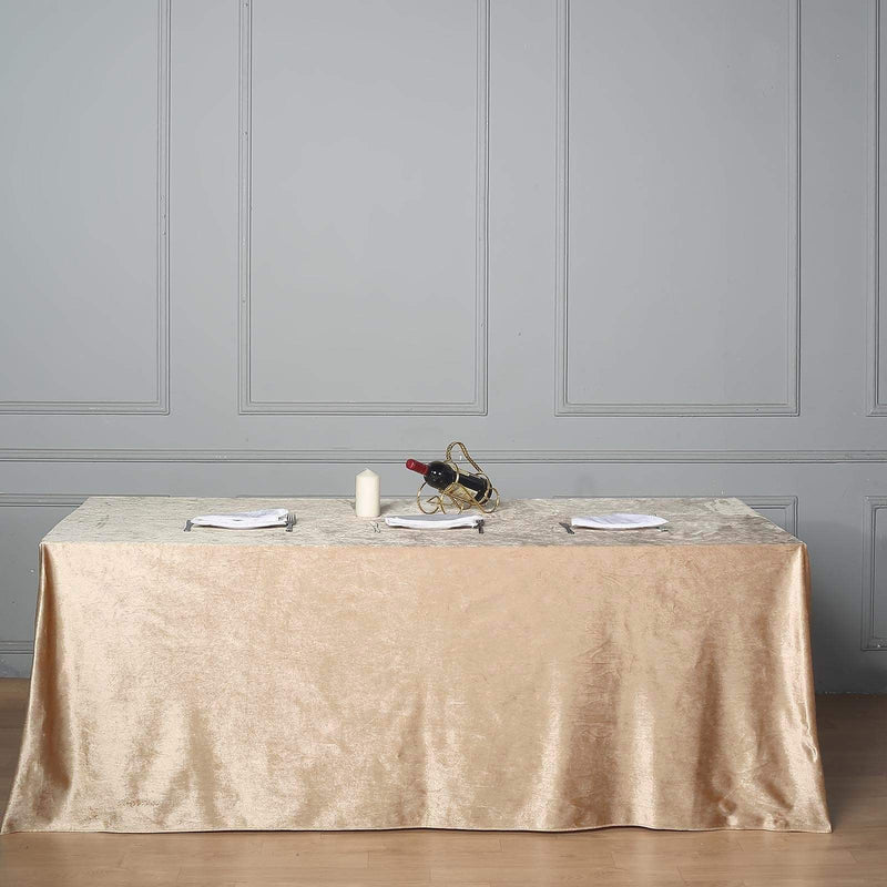 90"x156" Premium Velvet Rectangular Tablecloth