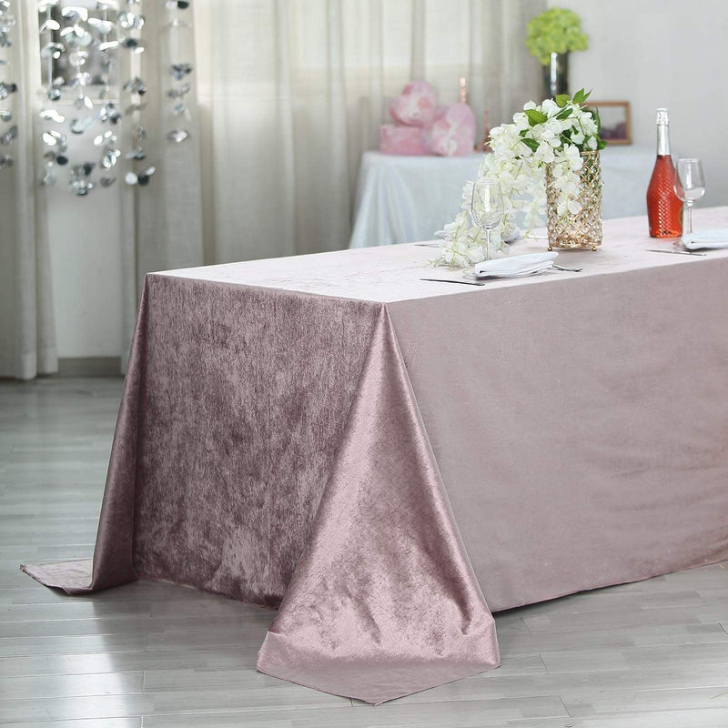 90"x156" Premium Velvet Rectangular Tablecloth