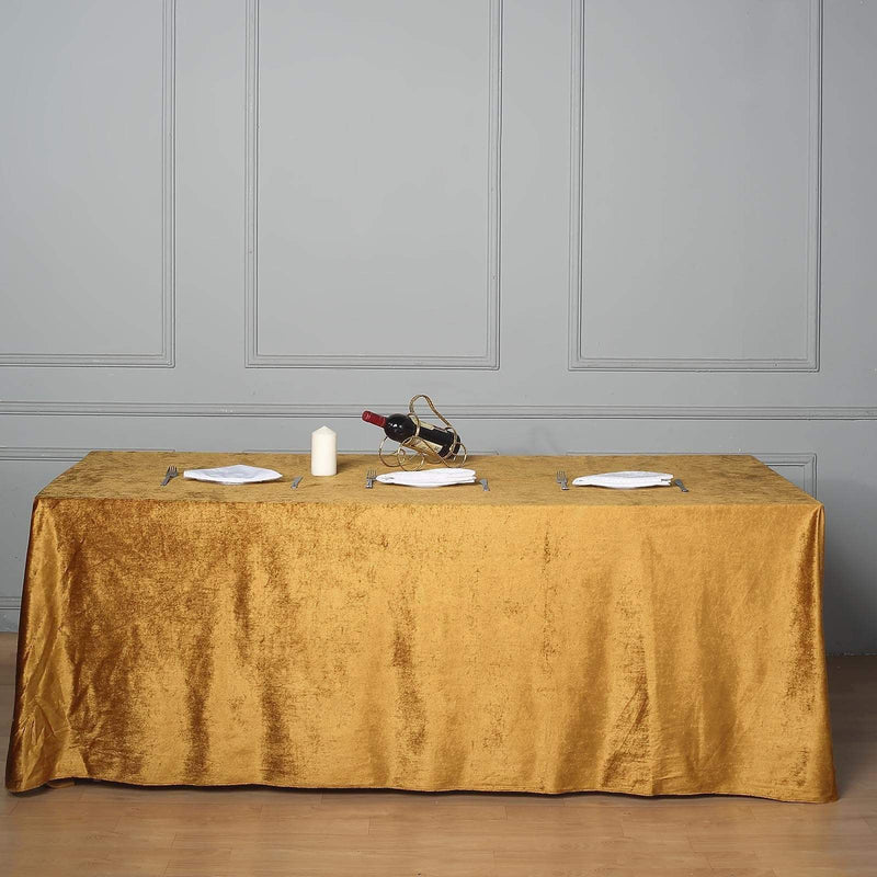 90"x156" Premium Velvet Rectangular Tablecloth