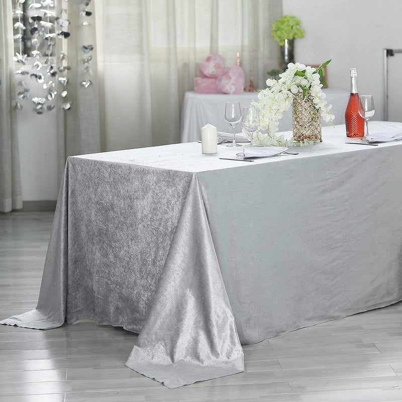 90"x156" Premium Velvet Rectangular Tablecloth