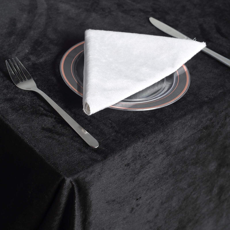 90"x156" Premium Velvet Rectangular Tablecloth