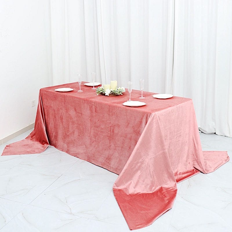 90"x156" Premium Velvet Rectangular Tablecloth