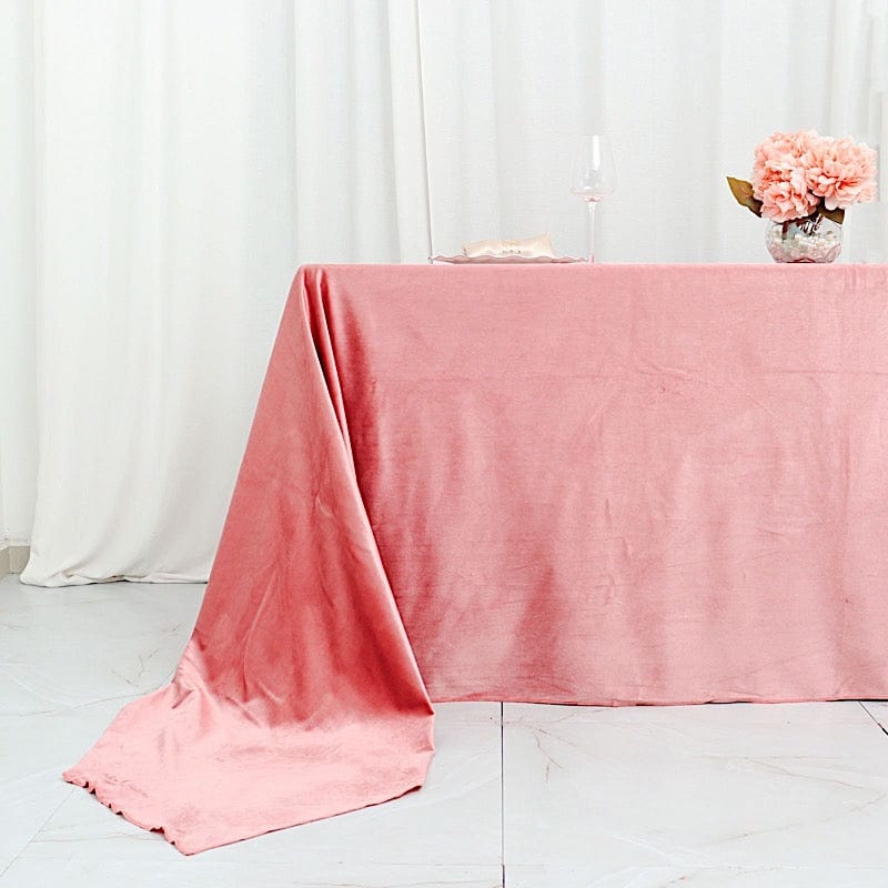 90"x156" Premium Velvet Rectangular Tablecloth