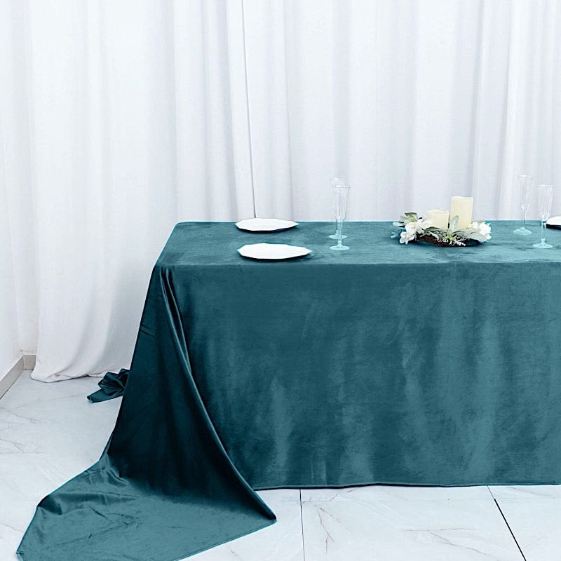 90"x156" Premium Velvet Rectangular Tablecloth