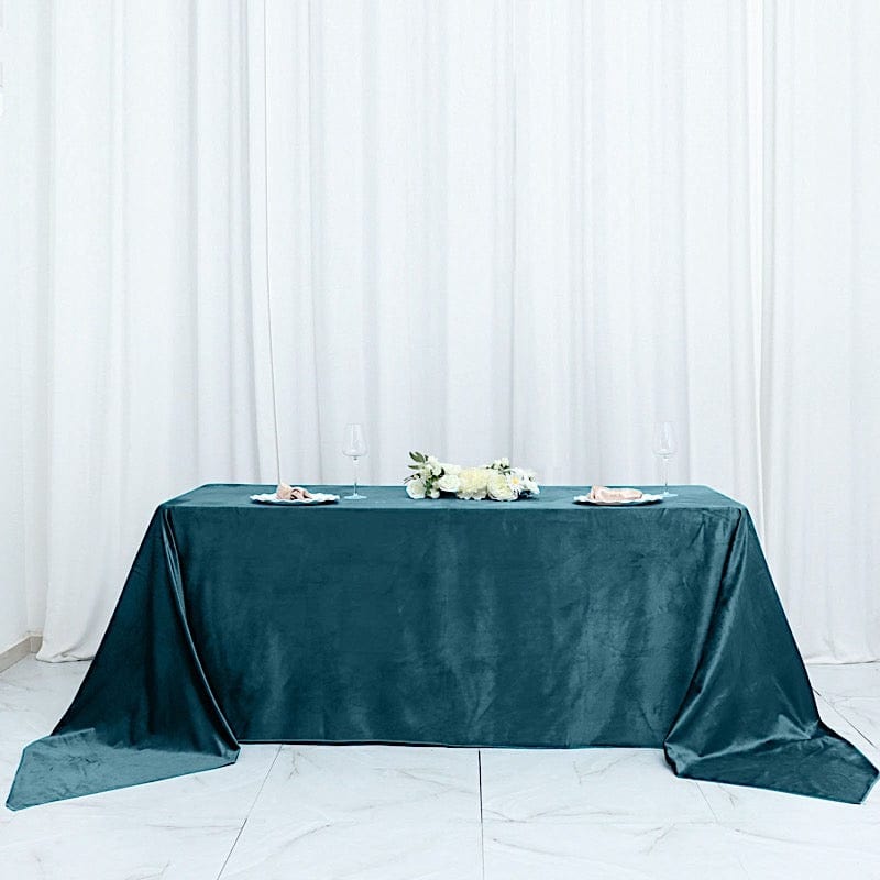 90"x156" Premium Velvet Rectangular Tablecloth