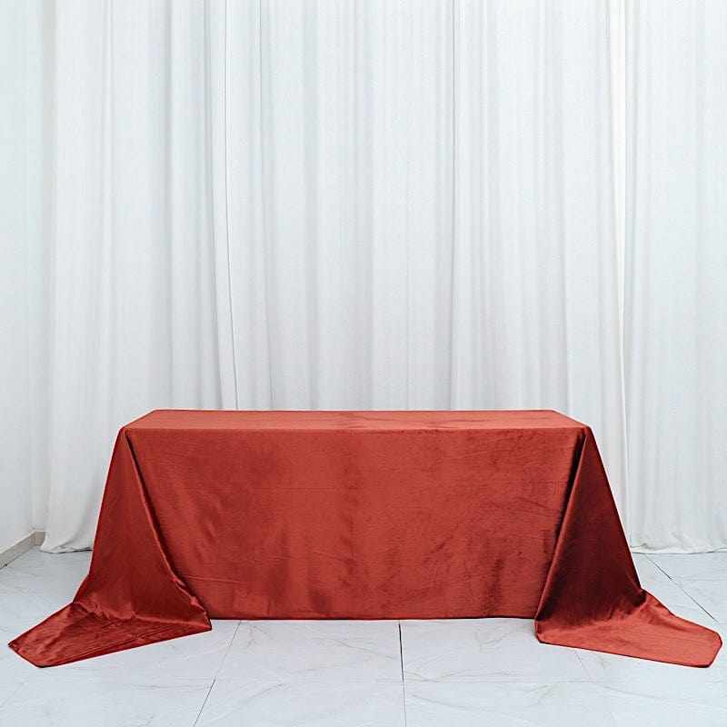 90"x156" Premium Velvet Rectangular Tablecloth