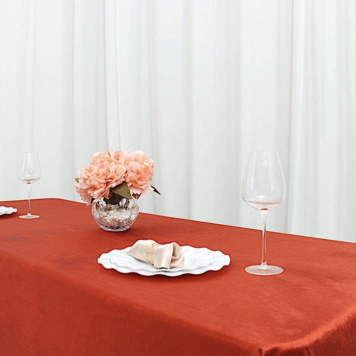 90"x156" Premium Velvet Rectangular Tablecloth
