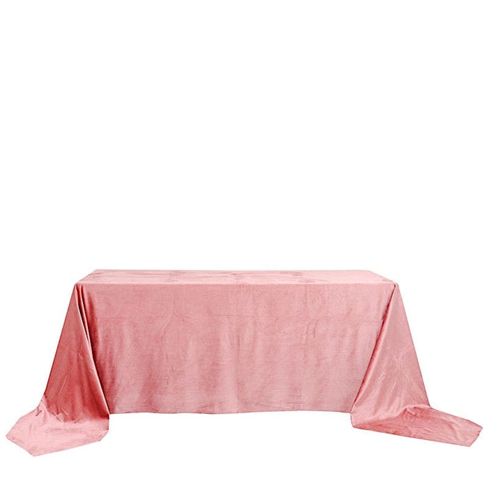 90"x156" Premium Velvet Rectangular Tablecloth TAB_VEL_90156_080