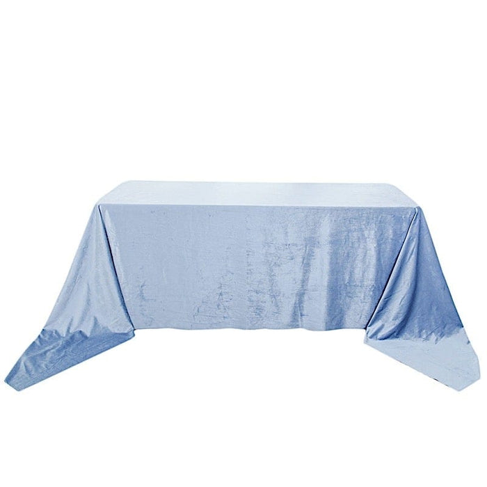 90"x156" Premium Velvet Rectangular Tablecloth TAB_VEL_90156_086