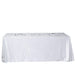 90"x156" Premium Velvet Rectangular Tablecloth TAB_VEL_90156_WHT