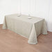 90"x156" Rectangular Premium Faux Burlap Polyester Tablecloth