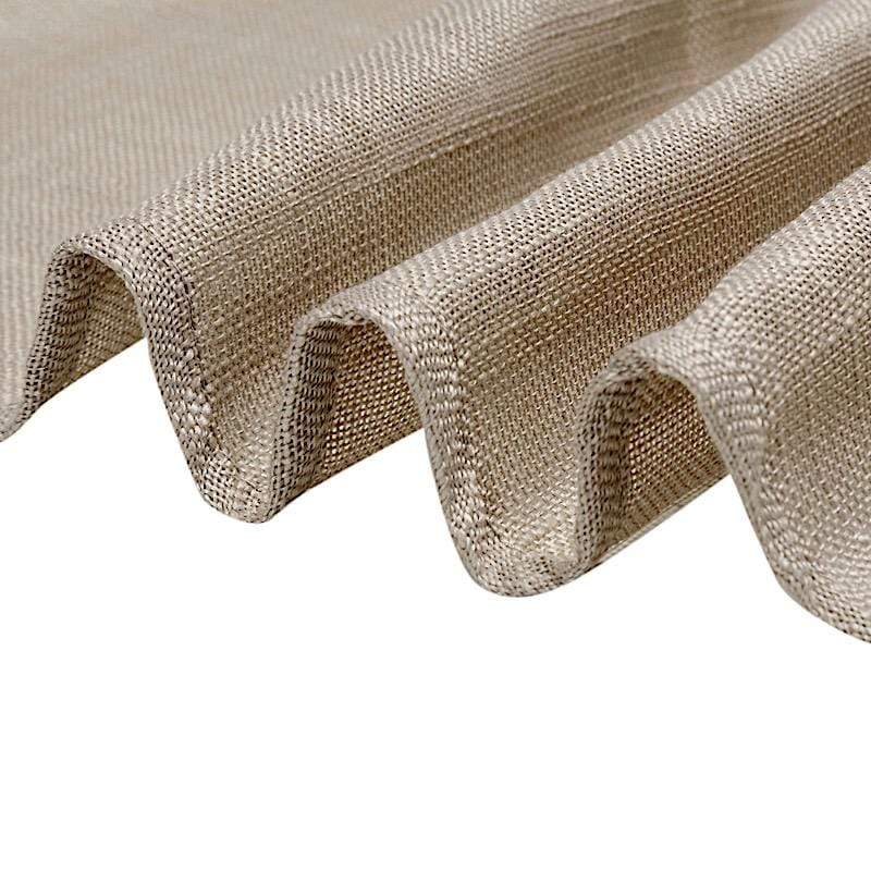 90"x156" Rectangular Premium Faux Burlap Polyester Tablecloth