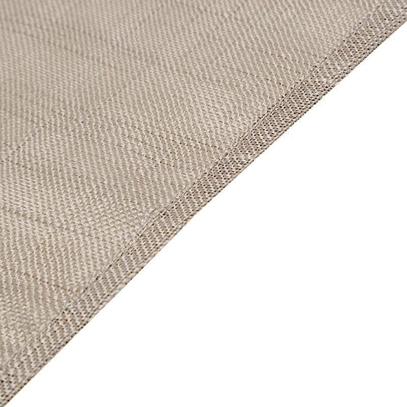 90"x156" Rectangular Premium Faux Burlap Polyester Tablecloth