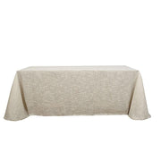90"x156" Rectangular Premium Faux Burlap Polyester Tablecloth TAB_JUTE02_90156_081