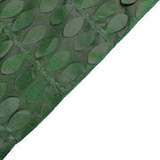 90"x156" Taffeta Rectangular Tablecloth with Leaf Petals Design - Green TAB_LEAF_90156_GRN