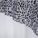 90"x90" Safari Animal Print Leopard Table Overlay - Black LAY90_LEP_BLK