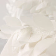 90"x90" Taffeta Square Table Overlay with Leaf Petals Design