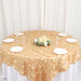 90"x90" Taffeta Square Table Overlay with Leaf Petals Design