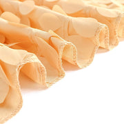 90"x90" Taffeta Square Table Overlay with Leaf Petals Design