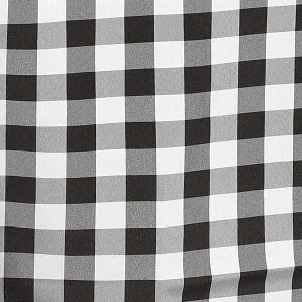 90x132" Checkered Gingham Polyester Tablecloth