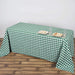 90x132" Checkered Gingham Polyester Tablecloth