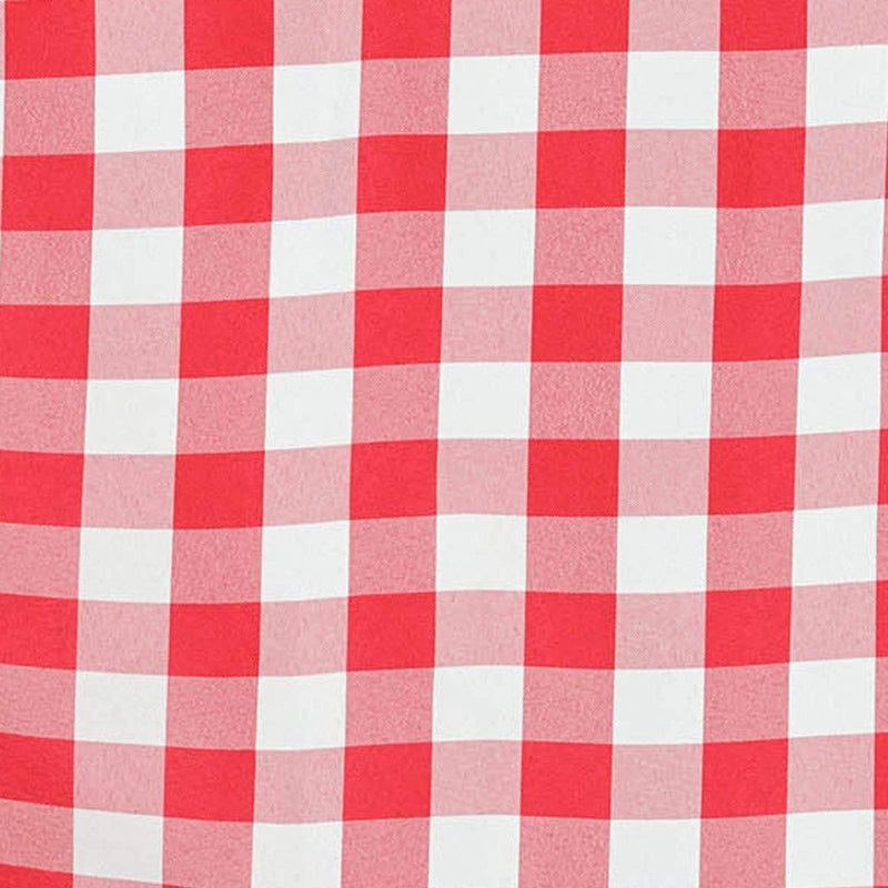 90x132" Checkered Gingham Polyester Tablecloth