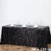 90x132" Large Payette Sequin Rectangular Tablecloth