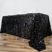 90x132" Large Payette Sequin Rectangular Tablecloth