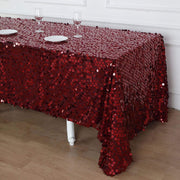 90x132" Large Payette Sequin Rectangular Tablecloth
