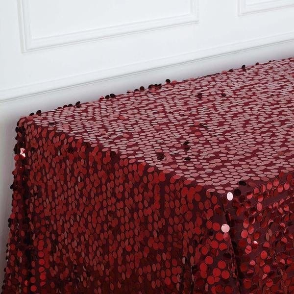 90x132" Large Payette Sequin Rectangular Tablecloth