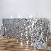 90x132" Large Payette Sequin Rectangular Tablecloth