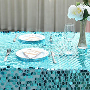 90x132" Large Payette Sequin Rectangular Tablecloth