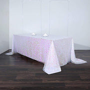 90x132" Large Payette Sequin Rectangular Tablecloth