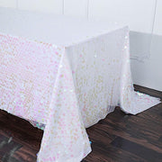 90x132" Large Payette Sequin Rectangular Tablecloth