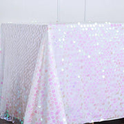 90x132" Large Payette Sequin Rectangular Tablecloth
