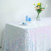 90x132" Large Payette Sequin Rectangular Tablecloth