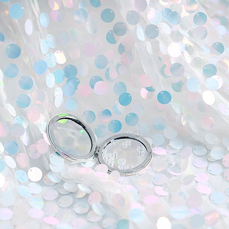 90x132" Large Payette Sequin Rectangular Tablecloth