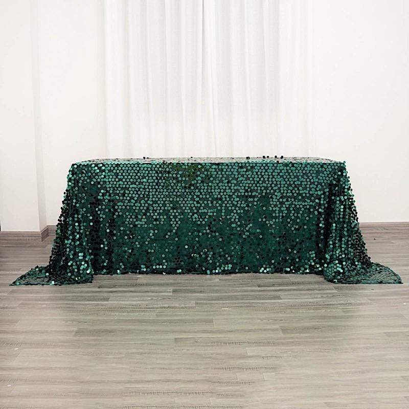 90x132" Large Payette Sequin Rectangular Tablecloth