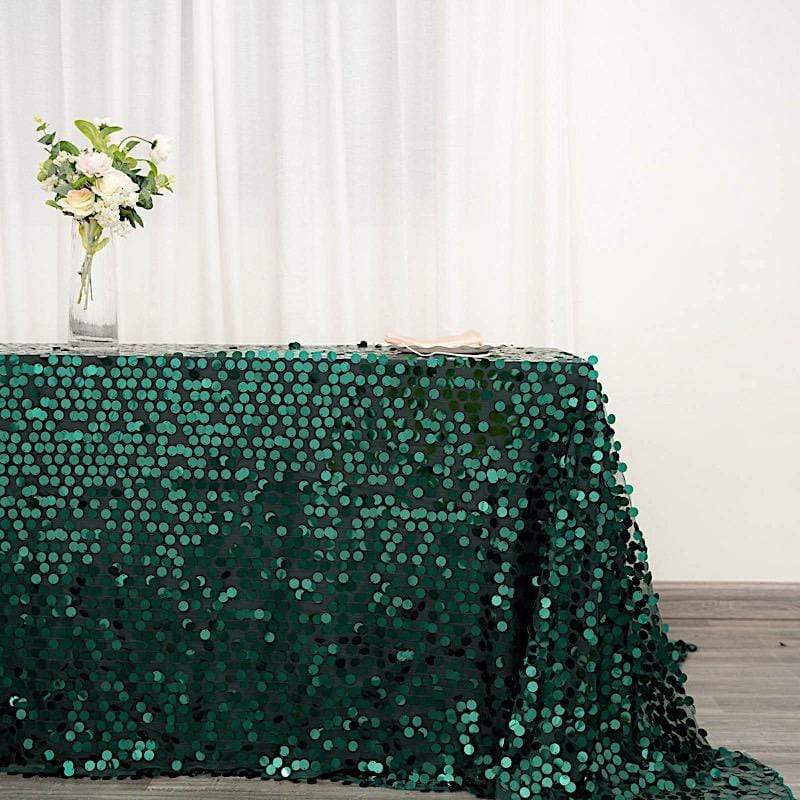 90x132" Large Payette Sequin Rectangular Tablecloth